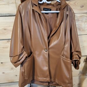 Rachel zoe pleather jacket